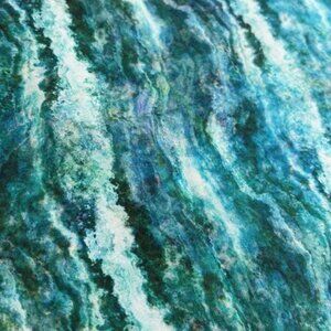 Abstract Blue and Green Fabric